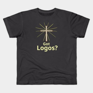 Got Logos? Greek Christian Gospel Witness w/ Cross Kids T-Shirt